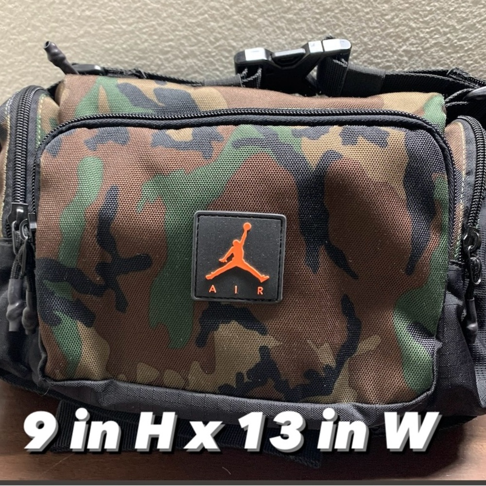 NIKE AIR JORAN CONVERTIBLE SHOULDER WAIST HIP CROSSBODY CAMO BAG UNISEX